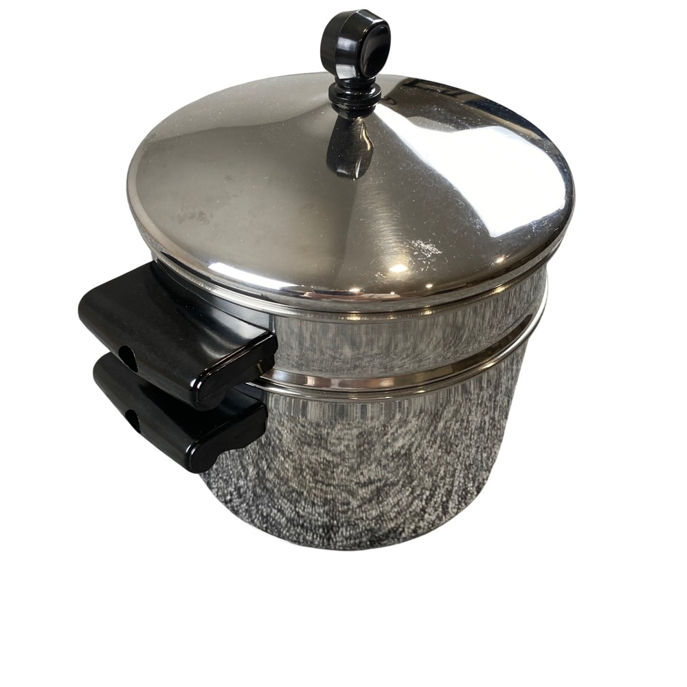 Farberware 3 Qt Stainless Steel Saucepan Steamer Insert Lid 24C Impact Bonded